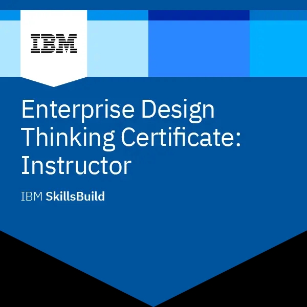 Enterprise Design Thinking Distintivo de Instrutor