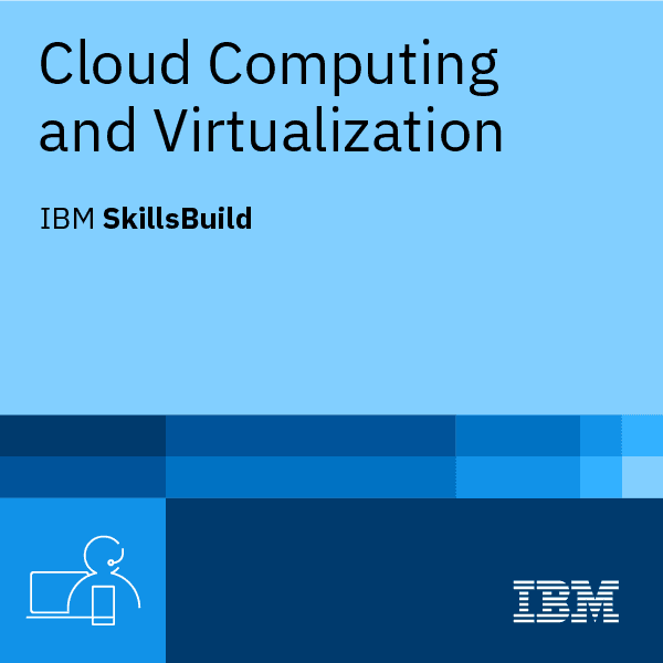Imagem da credencial digital de computação em nuvem e virtualização