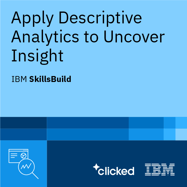 Mag apply ng Descriptive Analytics upang alisan ng takip ang Insight Digital Credential