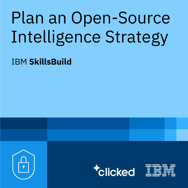 ਇੱਕ ਓਪਨ-ਸੋਰਸ ਇੰਟੈਲੀਜੈਂਸ ਰਣਨੀਤੀ ਦੀ ਯੋਜਨਾ ਬਣਾਓ - ਡਿਜੀਟਲ ਪ੍ਰਮਾਣ ਪੱਤਰ