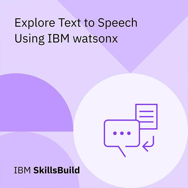 Poznaj zamianę tekstu na mowę przy użyciu IBM watsonx