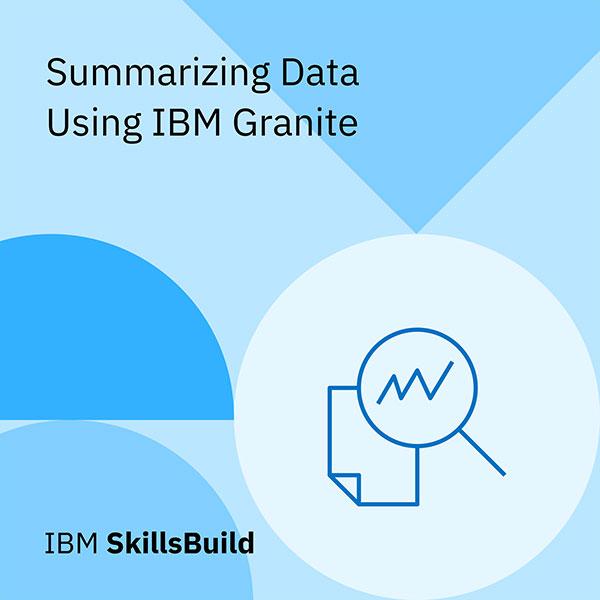 Обобщение данных с помощью IBM Granite