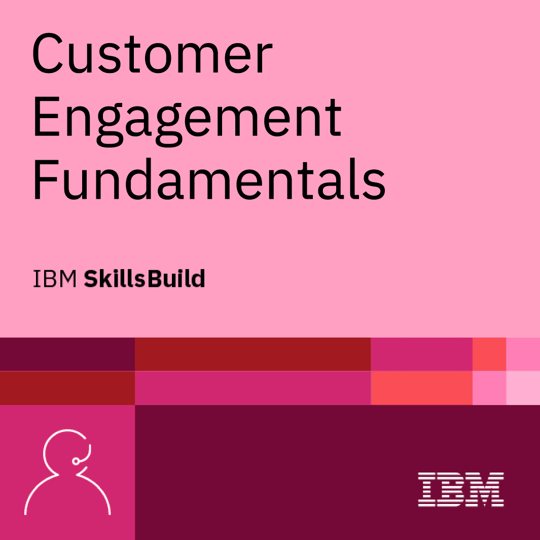 Customer Engagement Fundamentals Badge Emblem