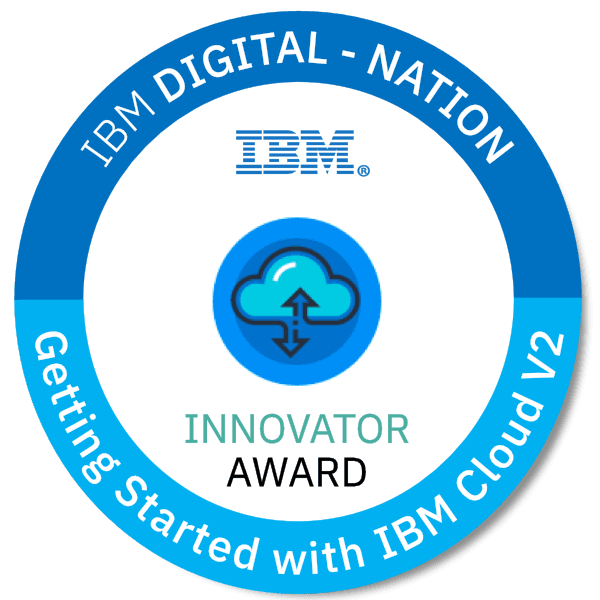 Getting Started with IBM Cloud V2 badge