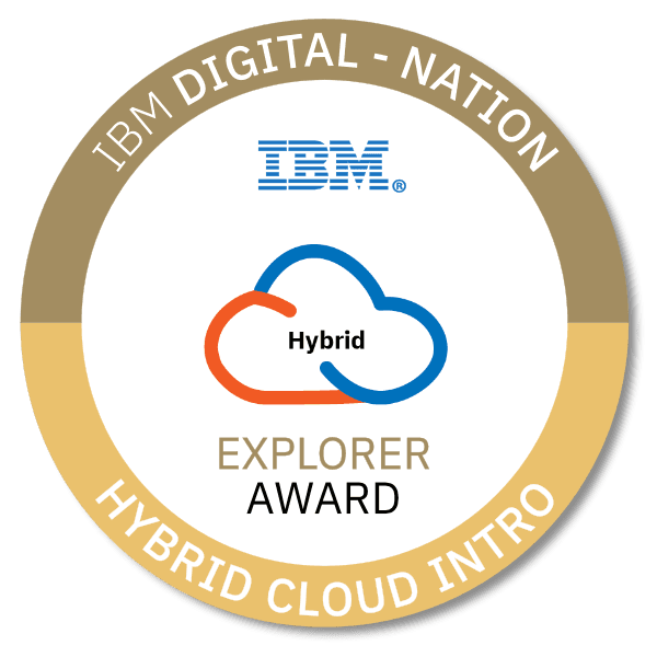 Hybrid Cloud Intro badge