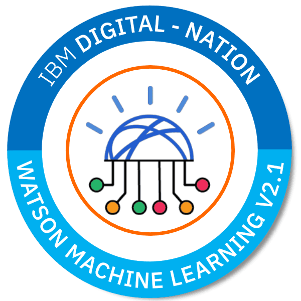 Watson Machine Learning V2.1 badge