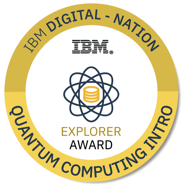 Quantum Computing Intro badge
