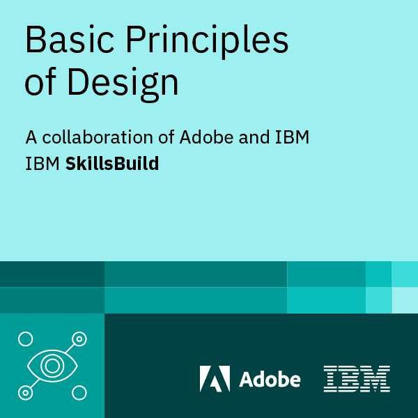 Badge for Basic Principles of Design: A Collaboration of Adobe and IBM