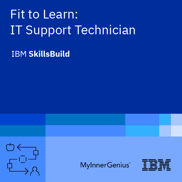 Badge for Fit to Learn: IT Support Technician – Retired