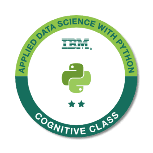 Badge for Applied Data Science with Python – Level 2
