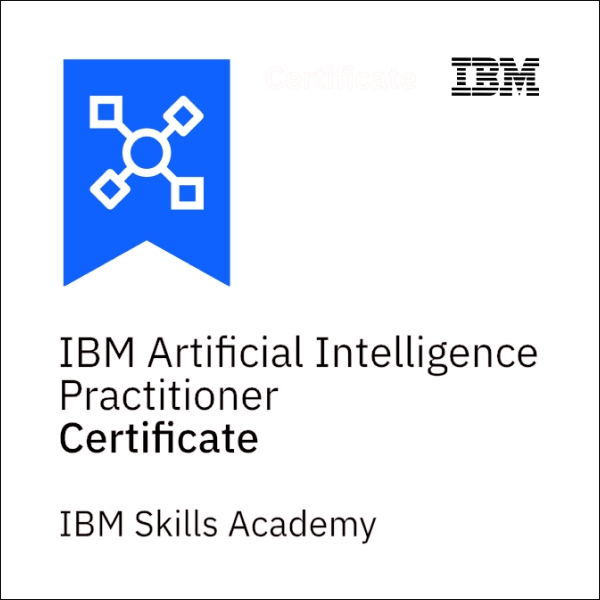 Badge - IBM Artificial Intelligence Practitioner Certificate