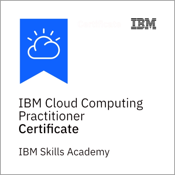 Badge - IBM Cloud Computing Practitioner Certificate